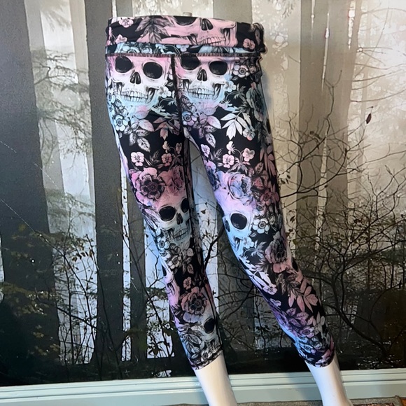Flowered Yoga Pants
